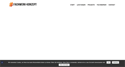 Desktop Screenshot of fachwerk-konzept.de