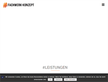 Tablet Screenshot of fachwerk-konzept.de